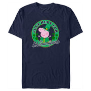 Men's Peppa Pig Just Here for the Shenanigans  Adult T-Shirt