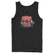 Men's Stranger Things Cartoon Gang  Adult Tank Top