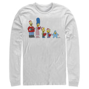 Men's The Simpsons Family Christmas Carols  Adult Long Sleeve Shirt