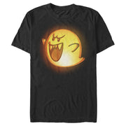 Men's Nintendo Halloween Boo Pumpkin  Adult T-Shirt