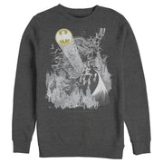 Men's Batman Signal in the Sky  Adult Sweatshirt