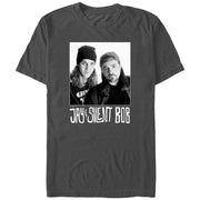 Men's Jay and Silent Bob Black and White Photo  Adult T-Shirt