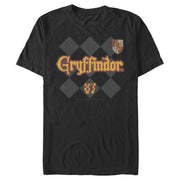 Men's Harry Potter Gryffindor Argyle Print  Adult T-Shirt