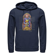 Men's Nintendo Legend of Zelda Stained Glass  Adult Pull Over Hoodie