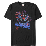 Men's Marvel Spider-Man: Into the Spider-Verse Miles Graffiti  Adult T-Shirt