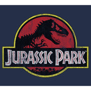 Men's Jurassic Park Distressed T-Rex Logo  Adult T-Shirt