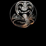 Men's Cobra Kai Metal Snake Logo  Adult T-Shirt