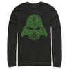 Men's Star Wars Shamrock Darth Vader  Adult Long Sleeve Shirt