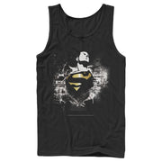 Men's Superman Hero Graffiti Print  Adult Tank Top