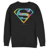 Men's Superman Tie-Dye Shield Logo  Adult Sweatshirt