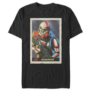 Men's Star Wars: The Mandalorian Incinerator Trooper Trading Card  Adult T-Shirt