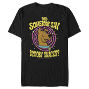 Men's Scooby Doo Did Somebody Say Scooby Snacks?  Adult T-Shirt