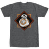 Men's Star Wars The Force Awakens BB-8 Square  Adult T-Shirt