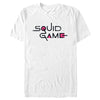 Men's Squid Game Distressed Logo White  Adult T-Shirt