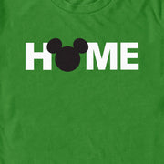 Men's Mickey & Friends Home Silhouette Logo  Adult T-Shirt