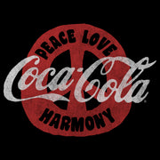 Men's Coca Cola Unity Peace Love Harmony  Adult T-Shirt