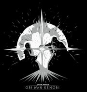 Men's Star Wars: Obi-Wan Kenobi Darth Vader vs Kenobi Silhouette Lightsaber Explosion  Adult T-Shirt