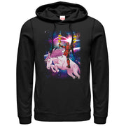 Men's Marvel Taco Deadpool on Space Unicorn  Adult Pull Over Hoodie