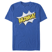 Men's The Big Bang Theory Bazinga Comic Strip Bubble  Adult T-Shirt