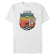 Men's MTV Checker Floor Logo  Adult T-Shirt