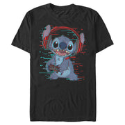 Men's Lilo & Stitch Red and Blue Gamer  Adult T-Shirt