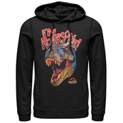 Men's Jurassic Park I'm Roarsome T.Rex  Adult Pull Over Hoodie