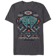 Men's Star Wars Millennium Falcon Southwest Print  Adult T-Shirt