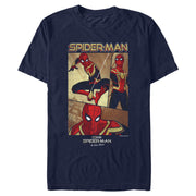 Men's Marvel Spider-Man: No Way Home Three Panel Poster  Adult T-Shirt