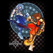 Men's Kingdom Hearts Chain of Memories Hero Duo Stained Glass  Adult Sweatshirt