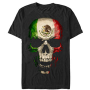 Men's Aztlan Mexican Flag Skull  Adult T-Shirt