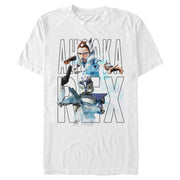 Men's Star Wars: The Clone Wars Ahsoka & Rex Text  Adult T-Shirt