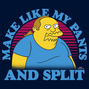 Men's The Simpsons Make Like my Pants and Split  Adult Sweatshirt