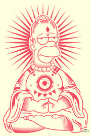 Men's The Simpsons Zen Homer  Adult T-Shirt