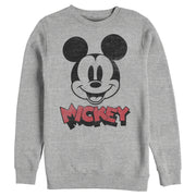 Men's Mickey & Friends Mickey Mouse Retro Headshot  Adult Sweatshirt