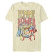 Men's Justice League Femme Power Heroines  Adult T-Shirt