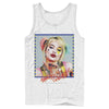 Men's Birds of Prey Harley Quinn Blowing Kiss  Adult Tank Top