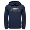 Men's Zack Snyder Justice League Batman Silver Logo  Adult Pull Over Hoodie