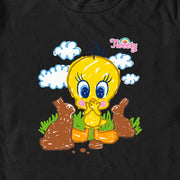 Men's Looney Tunes Tweety and Chocolate Bunnies  Adult T-Shirt