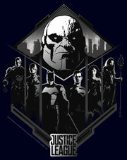 Men's Zack Snyder Justice League Darkseid Group Shot  Adult T-Shirt