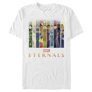 Men's Marvel Eternals Animated Vertical Boxes Poster  Adult T-Shirt