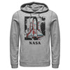 Men's NASA Color Pop Launch Edgy Palm Tree  Adult Pull Over Hoodie