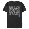 Men's NASA Reach For The Stars Bright Stars  Adult T-Shirt