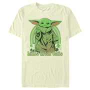 Men's Star Wars: The Mandalorian Grogu St. Patrick's Day Little Green Cutie  Adult T-Shirt