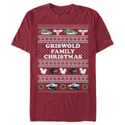 Men's National Lampoon's Christmas Vacation Griswold Family Christmas Ugly Sweater  Adult T-Shirt