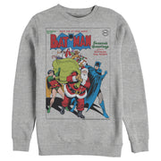 Men's Batman Christmas Vintage Season Greetings  Adult Sweatshirt