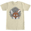 Men's Lost Gods Fox Feather Headdress  Adult T-Shirt