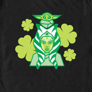 Men's Star Wars: The Mandalorian St. Patrick's Day Ahsoka Tano and Grogu  Adult T-Shirt