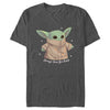 Men's Star Wars: The Mandalorian Grogu Stronger Than You Think  Adult T-Shirt