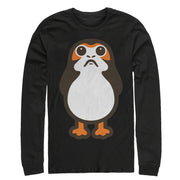 Men's Star Wars The Last Jedi Porg Cartoon  Adult Long Sleeve Shirt