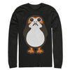 Men's Star Wars The Last Jedi Porg Cartoon  Adult Long Sleeve Shirt